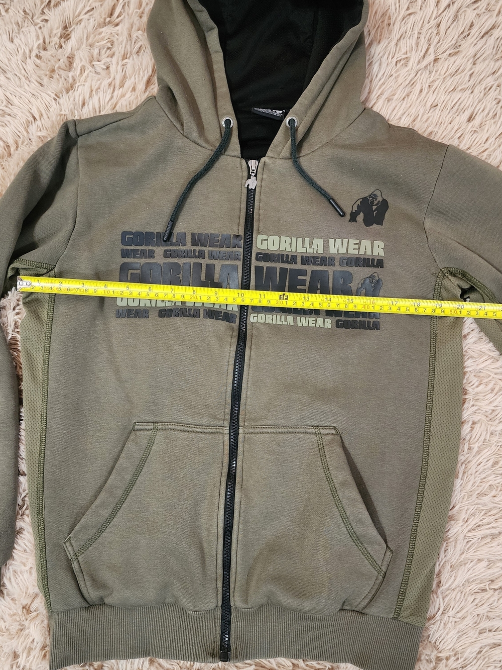 Gorilla Wear Bowie Mesh Zipped Hoodie - Picture 5 of 11